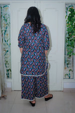 Dhoonki Black Paisley Printed Cotton Kurta Set - Handcrafted Sustainable Ethnic Wear for Women