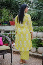 Dhoonki Lemon Cotton Kurta Set for Women | Sustainable Ethnic Wear Online India | Handcrafted Everyday & Festive Suit