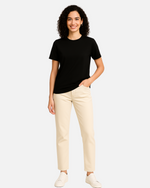 Dhoonki Plain Black Solid Regular Fit T-shirt