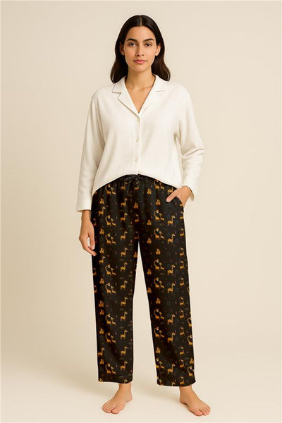 Dhoonki - Giraffe Print Cotton Pyjama