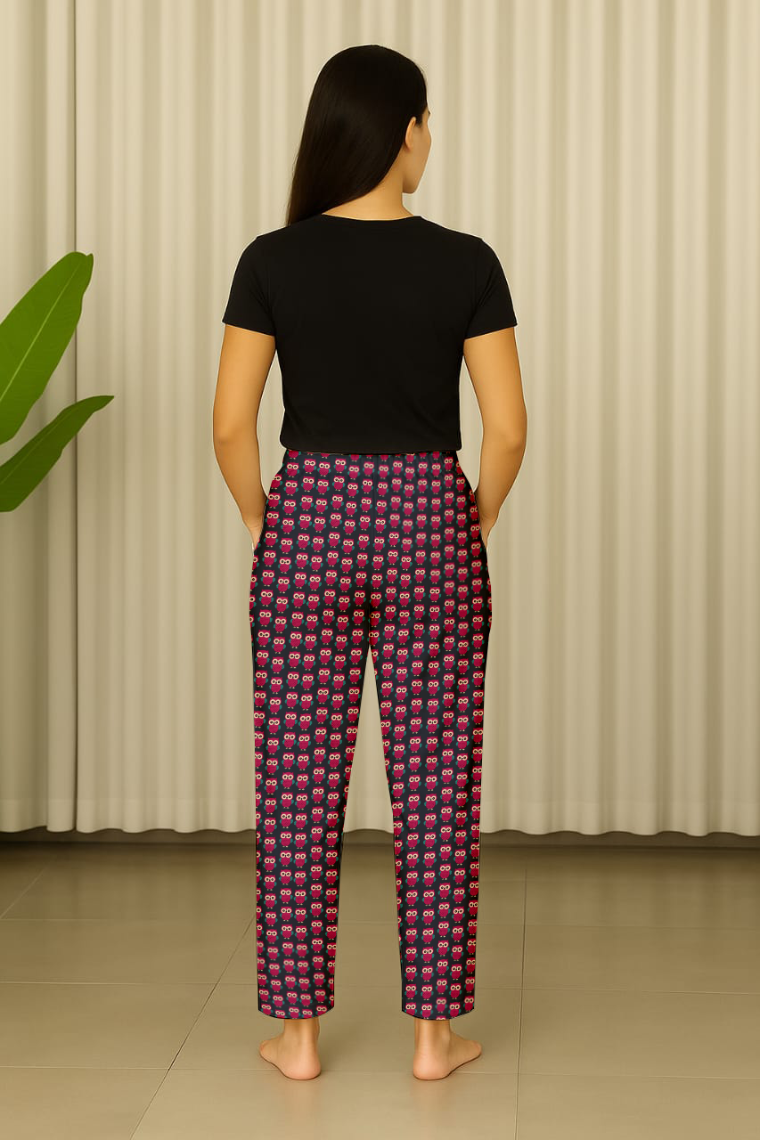 Dhoonki - Owl Print Cotton Pyjama